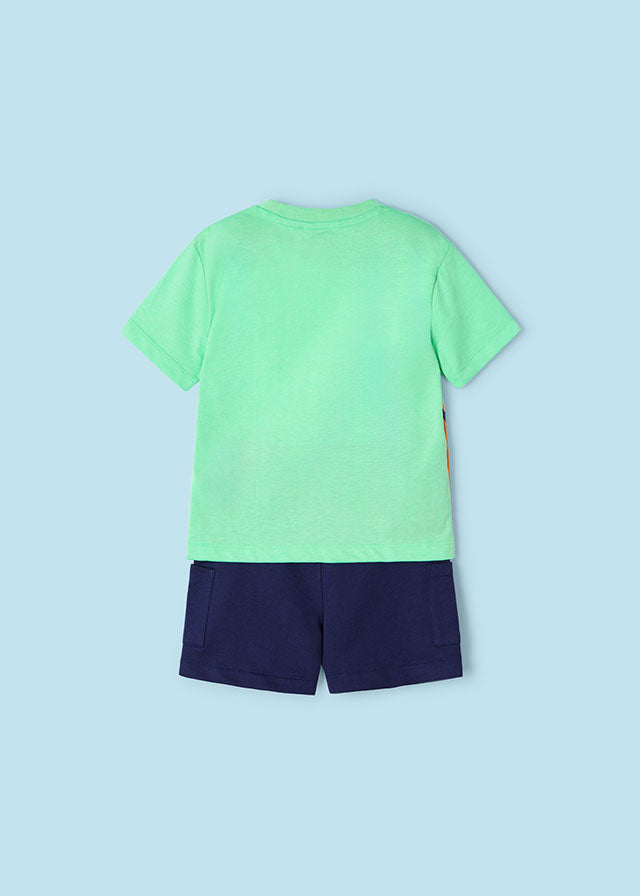 Conjunto 2 peças surf Better Cotton menino Menta