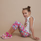 Better Cotton Girl's Pirate Leggings Fuchsia