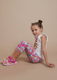 Better Cotton Girl's Pirate Leggings Fuchsia