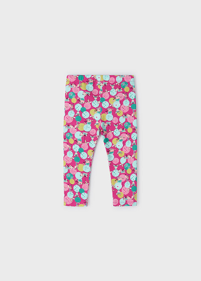 Better Cotton Girl's Pirate Leggings Fuchsia