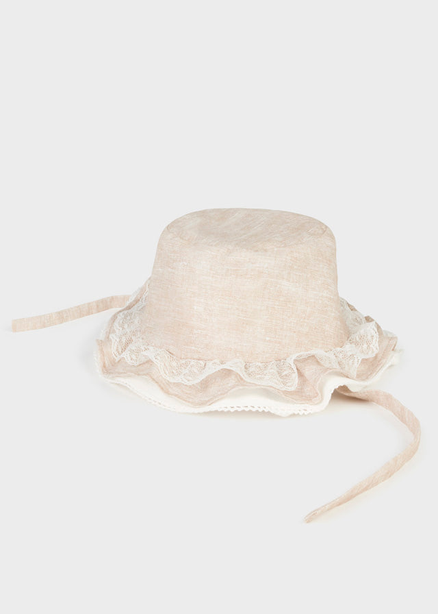 Linen Newborn Ceremony Hat