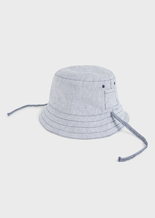 Navy baby reversible bucket hat