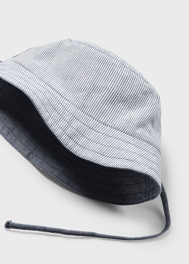 Navy baby reversible bucket hat