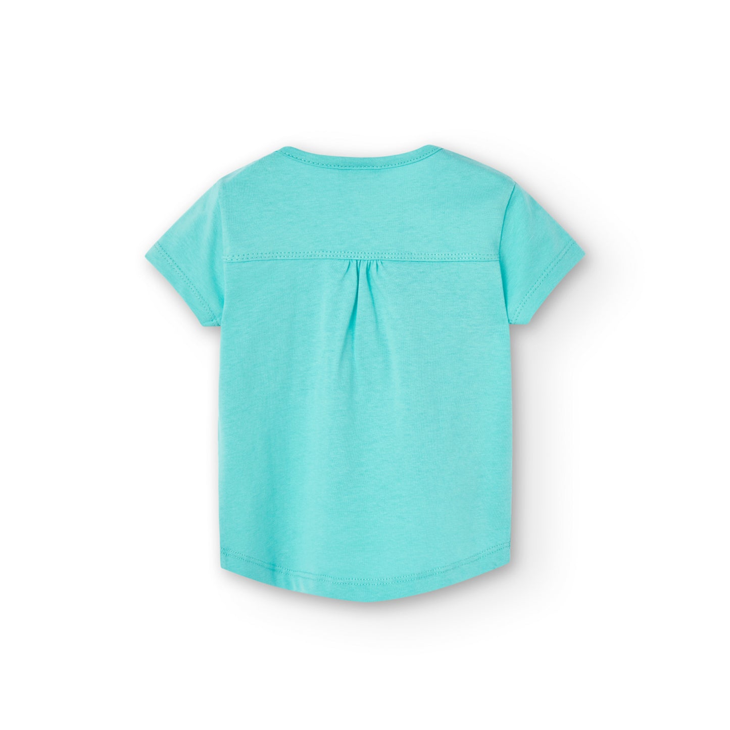 Turquoise cotton t-shirt for girls - Boboli