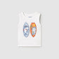 T´shirt manga cava play Branco - Mayoral