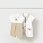 Pack 2 babygrows Branco-frappe - Mayoral