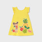 Vestido serigrafiado tropical Amarelo - Mayoral