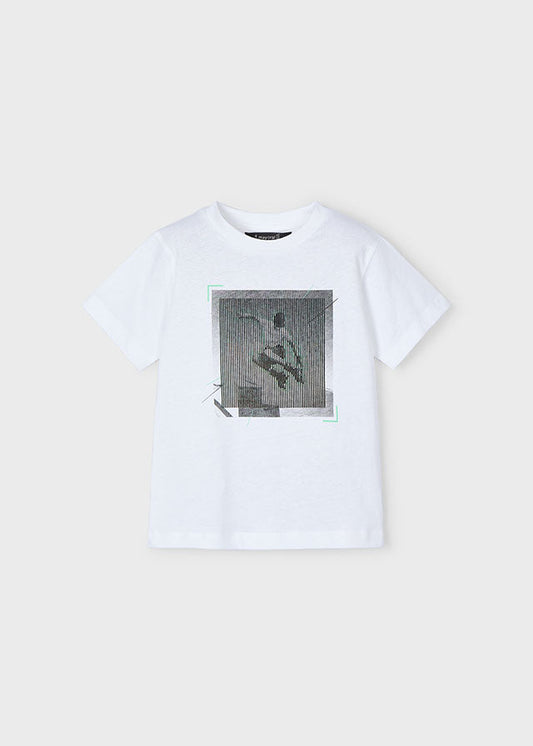 T´shirt lenticular hd Branco - Mayoral