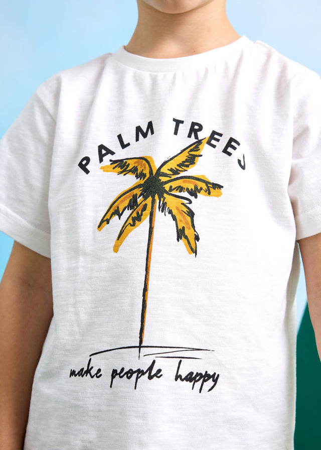 Conjunto t-shirt + bermuda "Palm Trees"  - Mayoral