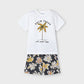 Conjunto t-shirt + bermuda "Palm Trees"  - Mayoral