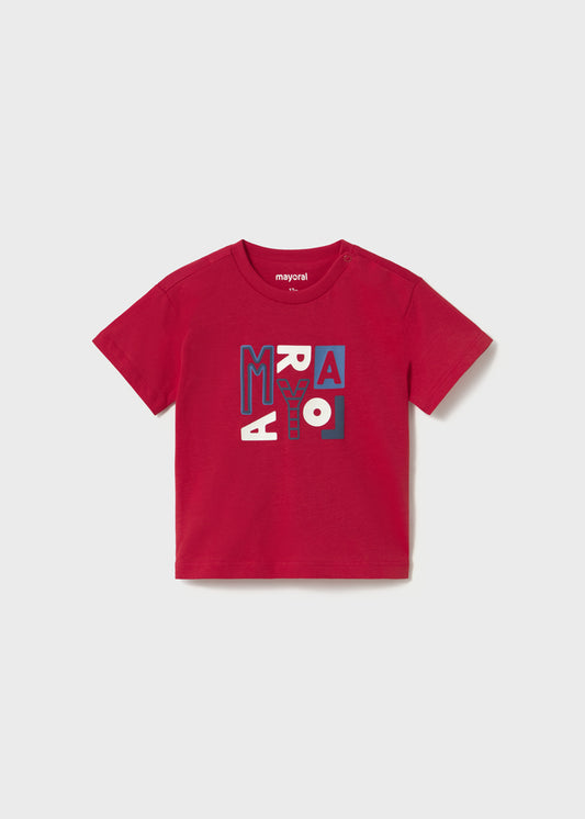 T-shirt básica - Tomate - Mayoral