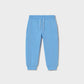 Calça algodão básica punhos - Celeste - Mayoral