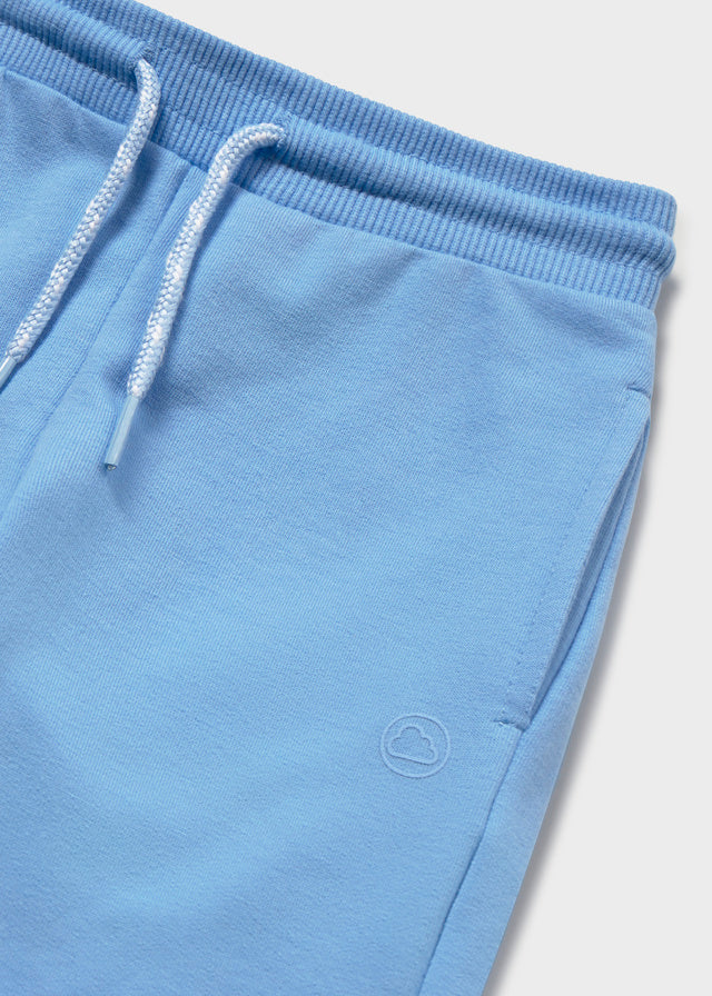 Calça algodão básica punhos - Celeste - Mayoral