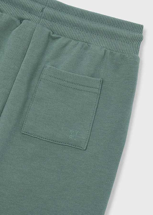 Calça algodão básica punhos - Verde - Mayoral
