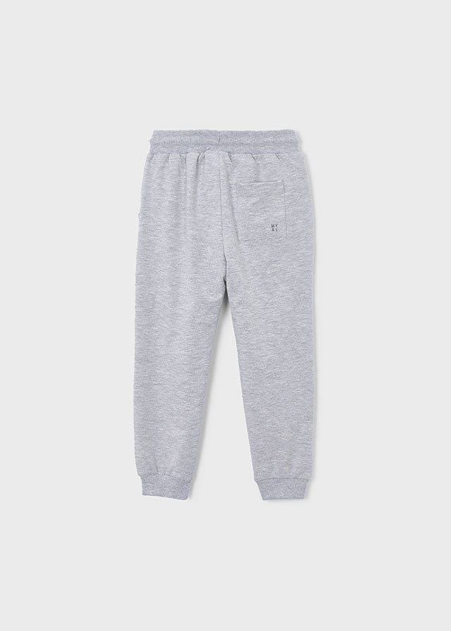 Calça algodão básica punhos - Cinza vig - Mayoral