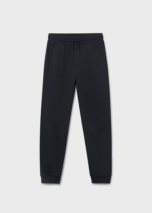 Calça algodão básica punhos - Preto - Mayoral