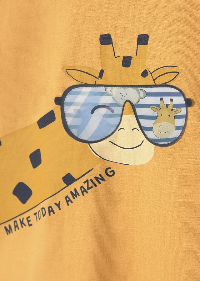 T-shirt lenticular - Pêsego - Mayoral