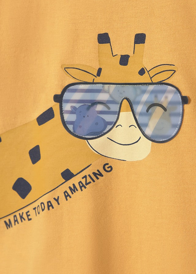 T-shirt lenticular - Pêsego - Mayoral