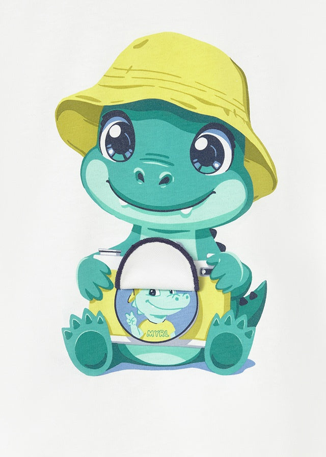 T´shirt play camara - Branco - Mayoral