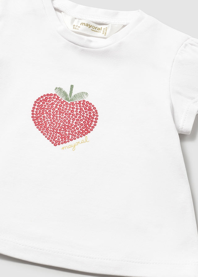 T-shirt manga curta - Cor Branco - Mayoral