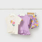 Conjunto 3 peças Calção - Lilac - Mayoral