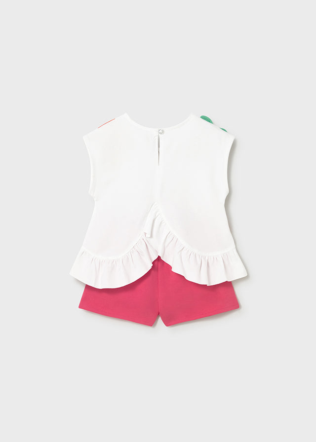 Conjunto calção gráfica - Hibisco - Mayoral