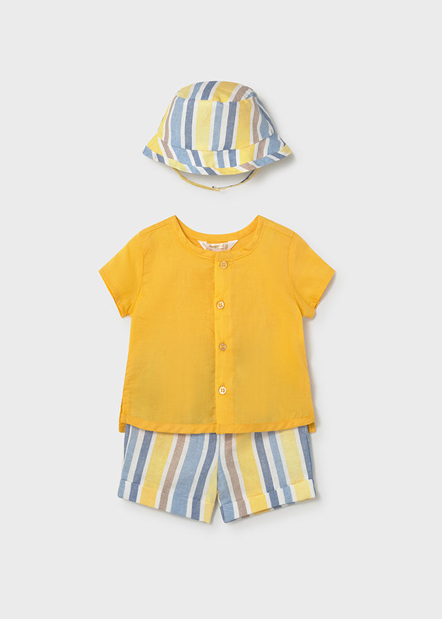 Conjunto calção e chapéu - Cor Savana - Mayoral