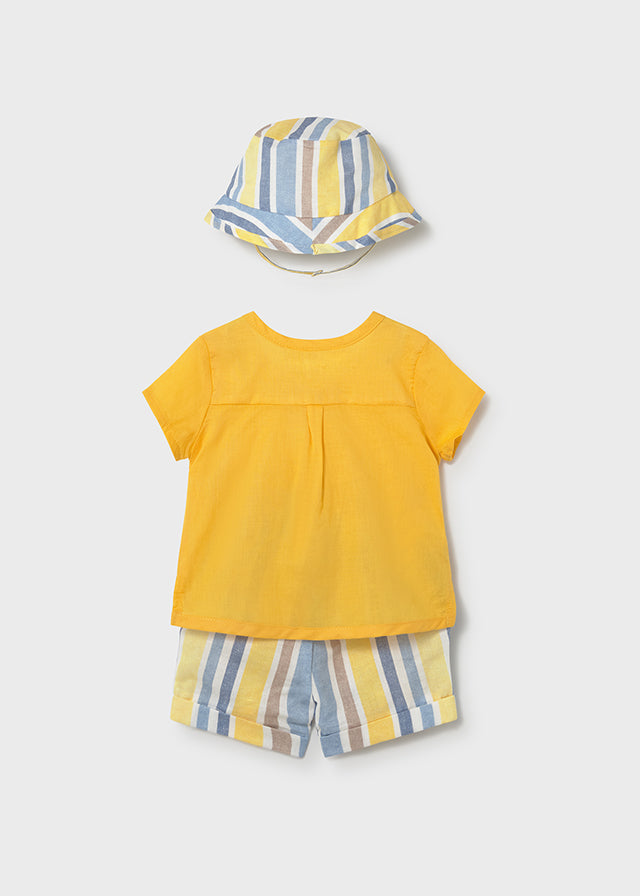 Conjunto calção e chapéu - Cor Savana - Mayoral