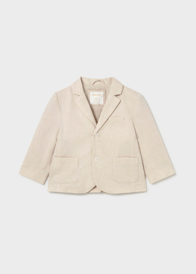 Jaqueta linho suiting - Aveia mezc - Mayoral