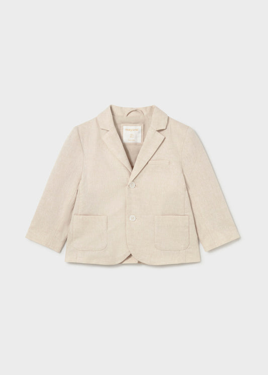 Jaqueta linho suiting - Aveia mezc - Mayoral