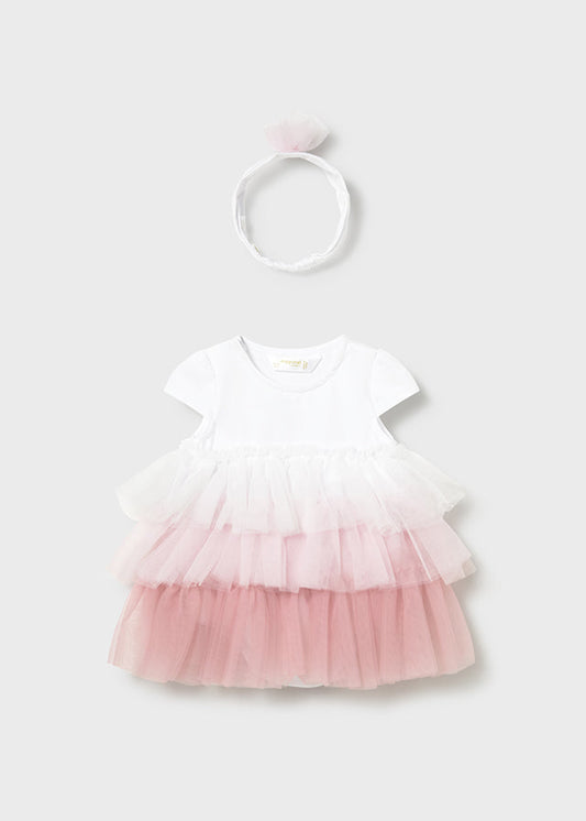 Vestido/Macacão algodão - Cor Rosa baby - Mayoral