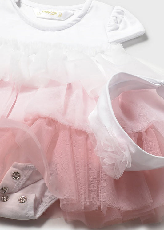 Vestido/Macacão algodão - Cor Rosa baby - Mayoral