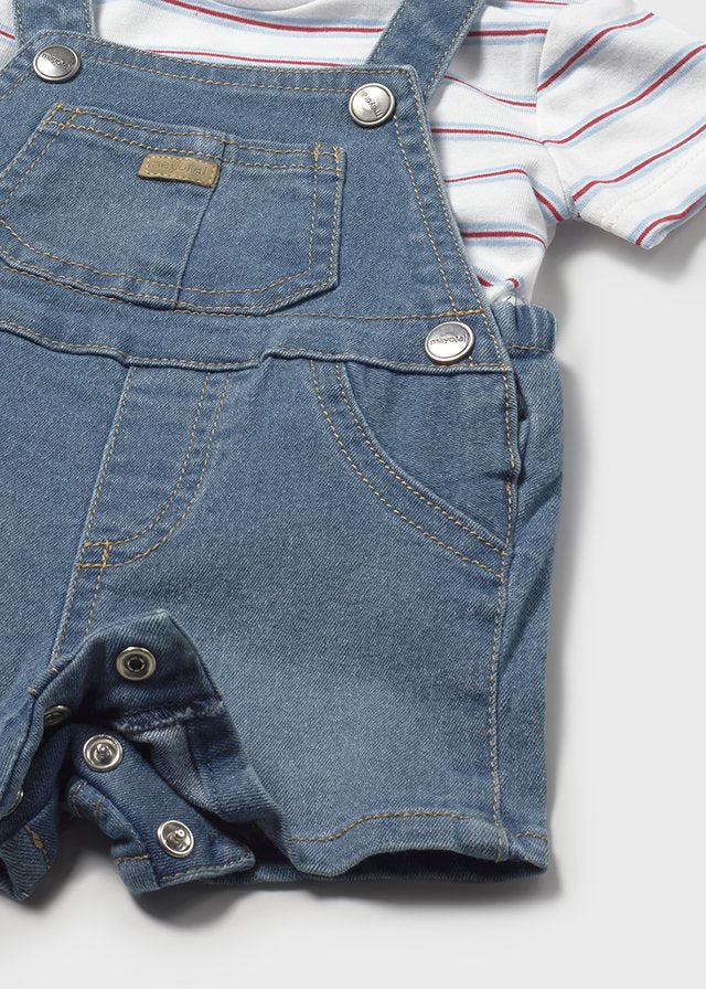 Conjunto jardineira ganga - Cor Azul ganga - Mayoral