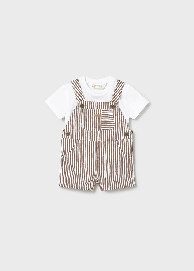 Conjunto saia de peito - Cor Cacau - Mayoral