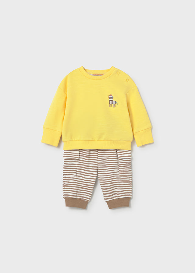 Conjunto algodão 4 peças compridas - Cor Mostarda - Mayoral