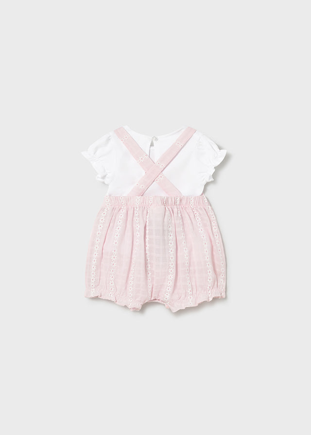 Conjunto saia de peito - Cor Rosa baby - Mayoral