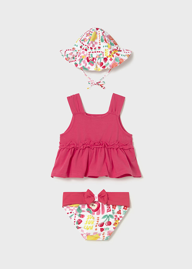 Conjunto banho 3 peças - Hibisco - Mayoral