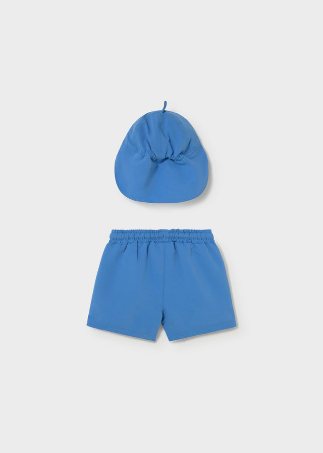 Conjunto fato de banho e chapéu - Azulão - Mayoral