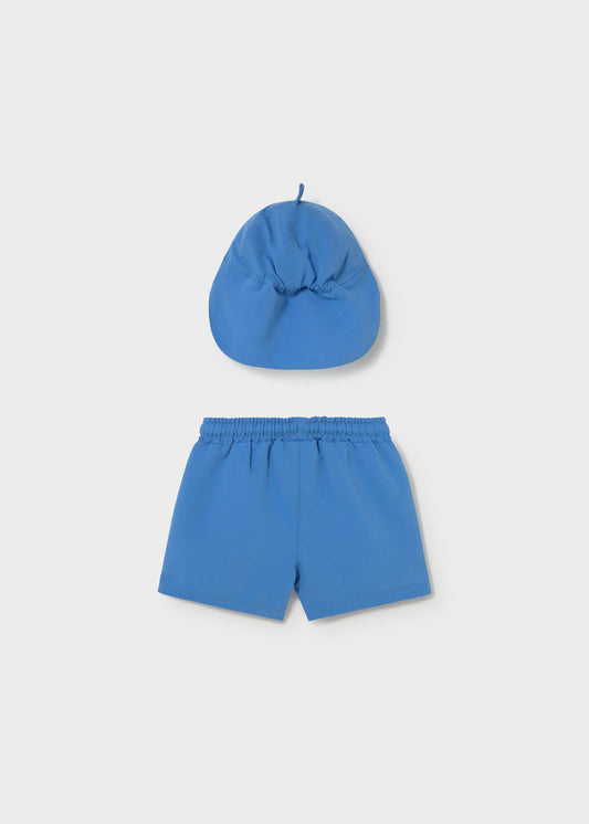 Conjunto fato de banho e chapéu - Azulão - Mayoral
