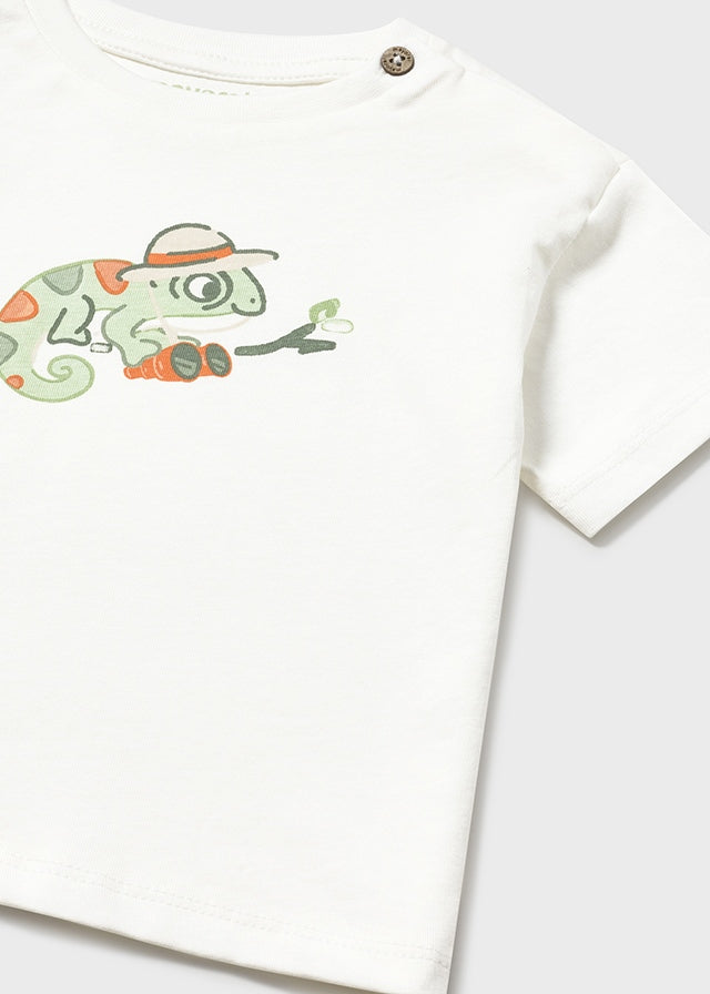 Conjunto algodão print com chapéu - Matcha - Mayoral