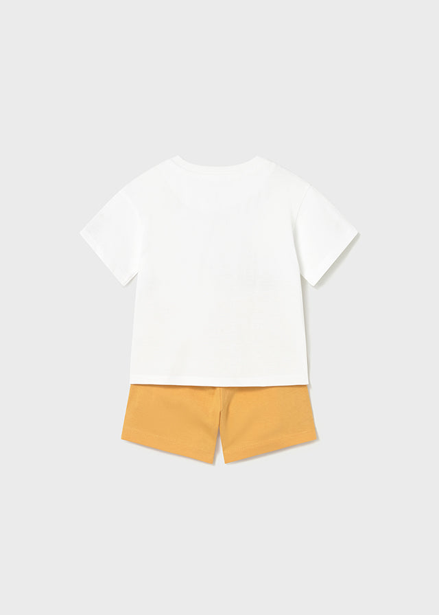 Conjunto Calção "friends" - Pêsego - Mayoral