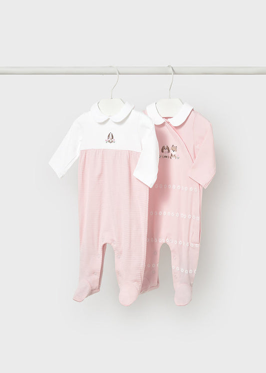 Set 2 babygrows comp. - Cor Rosa baby - Mayoral