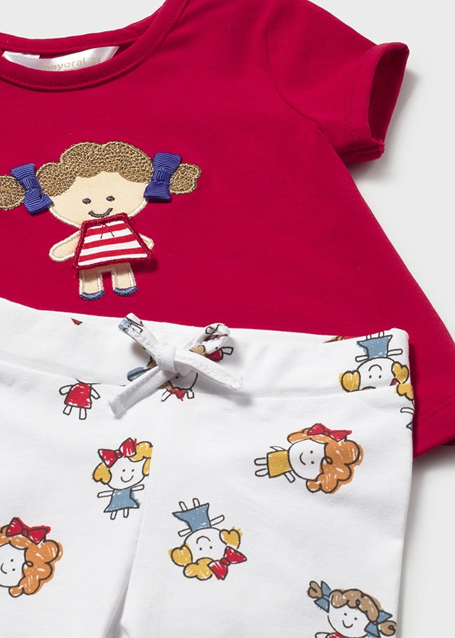 Conjunto leggings 4 peças - Cor Vermelho - Mayoral