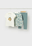 Conjunto leggings 3 peças - Menta - Mayoral