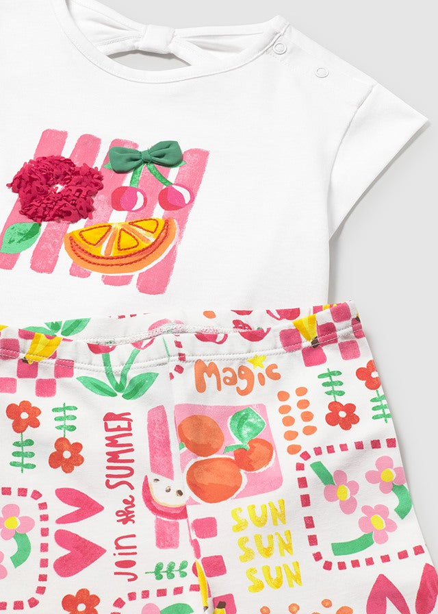 Conjunto leggings 3 peças - Hibisco - Mayoral