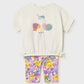 Conjunto leggings estampadas - Lilac - Mayoral