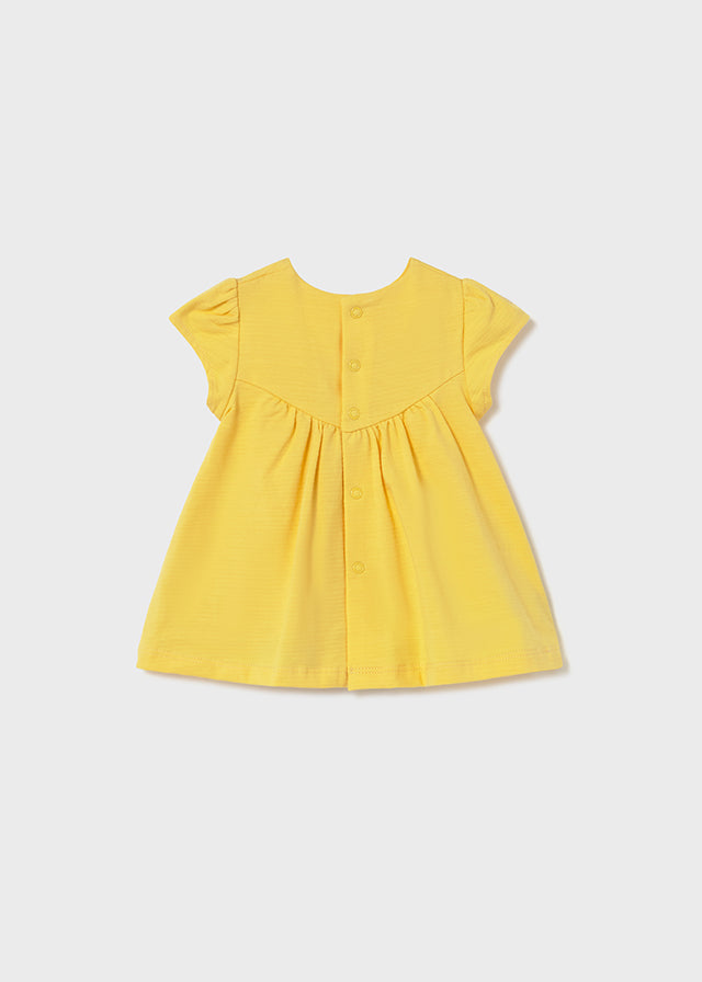 Vestido algodão - Cor Mostarda - Mayoral