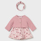 Conjunto vestido 3 peças - Cor Rose - Mayoral