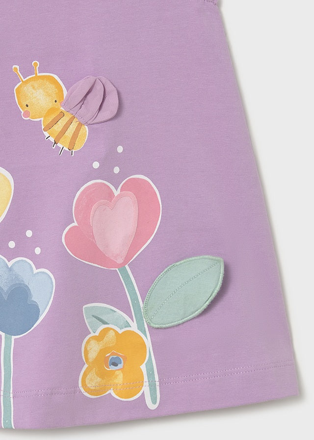 Vestido gráfica - Lilac - Mayoral