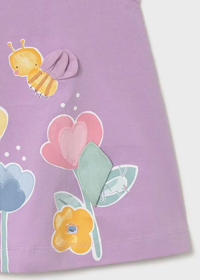 Vestido gráfica - Lilac - Mayoral